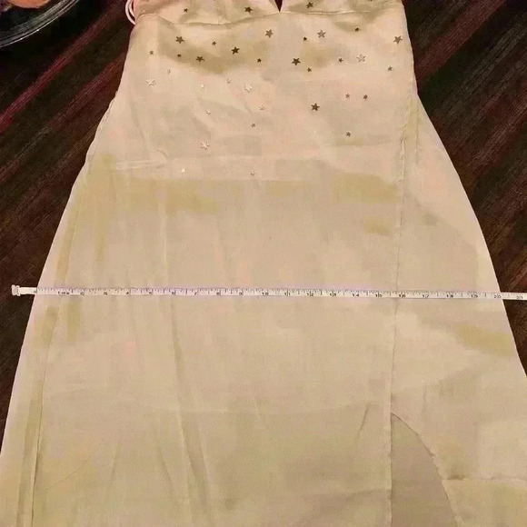 For Love & Lemons Twinkle Blush Pink Slip Backless Tank Midi Dress Size S EUC - Picture 15 of 16